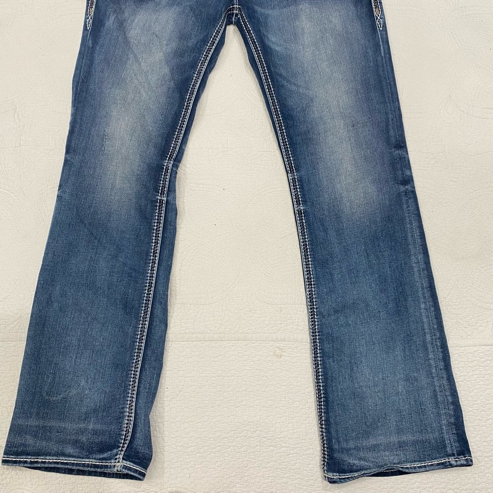 Like New Rock revival Ena  Stretch Jeans Size 34 - Picture 6 of 13